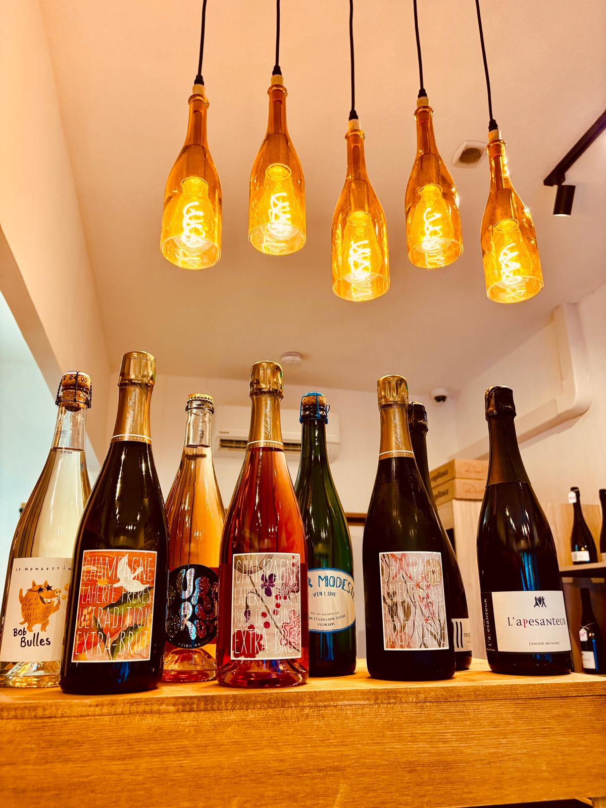 Petite sélection de vins issus de producteurs locaux